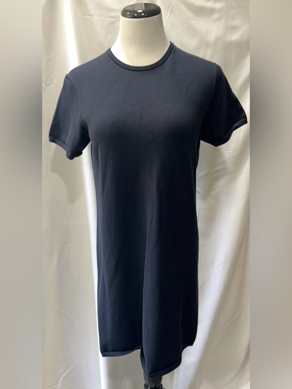 Ministry of Supply 3D Print-Knit Blue Short Sleeve T-Shirt Dress Size Small S
